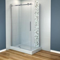 Halo 48 in. x 31-7/8 in. Corner Shower Enclosure with Tempered Glass in Chrome