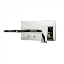 Viynl Series 1-Handle Wall-Mount Color Change LED Roman Tub Faucet in Chrome