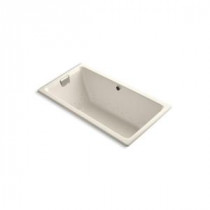 Tea-for-Two 5.5 ft. Air Bath Tub in Almond