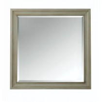 Hazelton 30 in. W x 30 in. H Single Square Wall Mirror in Antique Grey