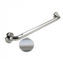 Premium Series 32 in. x 1.25 in. Grab Bar in Polished Peened Stainless Steel (35 in. Overall Length)