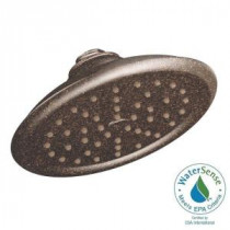 ExactTemp 1-Spray 7 in. Eco-Performance Rainshower Showerhead Featuring Immersion in Oil Rubbed Bronze
