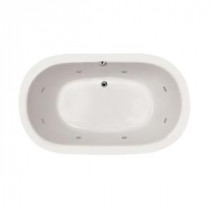 Concord 6.2 ft. Reversible Drain Whirlpool and Air Bath Tub in White