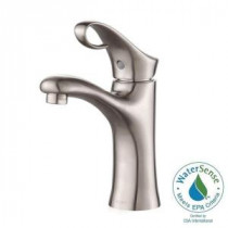 Cirrus Single Hole Single-Handle Bathroom Faucet in Brushed Nickel