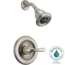 Classic 1-Handle H2Okinetic Thermostatic Shower Only Faucet Trim Kit in Stainless (Valve Not Included)