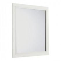 Cambridge 34 in. L x 32 in. W Wall Mounted Vanity Decor Mirror in Soft White