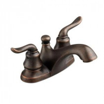 Princeton 4 in. Centerset 2-Handle Low-Arc Bathroom Faucet in Oil Rubbed Bronze
