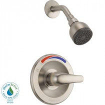 1-Handle Shower Faucet Trim Kit in Brushed Nickel (Valve Not Included)