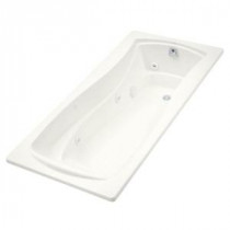 Mariposa 6 ft. Whirlpool Tub with Reversible Drain in White