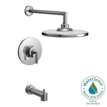 Arris Posi-Temp Single-Handle 1-Spray Eco-Performance Tub and Shower Faucet Trim Kit in Chrome (Valve Sold Separately)