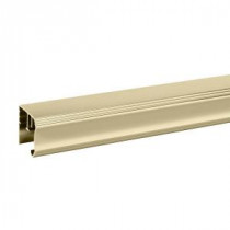 31 in. Pivoting Shower Door Track in Polished Brass