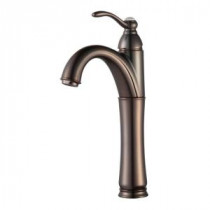 Riviera Single Hole Single-Handle High Arc Bathroom Faucet in Oil Rubbed Bronze