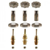 3 Valve Rebuild Kit for Tub and Shower with Chrome Handles for Price Pfister
