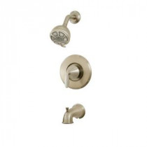 Pasadena Single-Handle 3-Spray Tub and Shower Faucet in Brushed Nickel