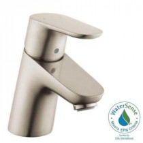 Focus 70 Single Hole 1-Handle Low-Arc Bathroom Faucet in Brushed Nickel