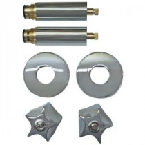 2 Valve Rebuild Kit for Tub and Shower with Chrome Handles for Savoy
