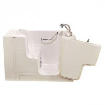 OOD Series 52 in. x 30 in. Walk-In Whirlpool Tub with Right Outward Opening Door in Linen