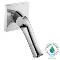 Starck Organic Single-Handle Wall Mount Bathroom Faucet with Low-Arc in Chrome