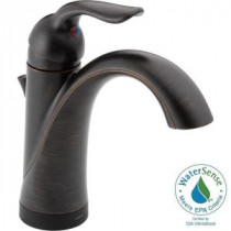 Lahara Single Hole Single-Handle Bathroom Faucet in Venetian Bronze with Touch2O.xt Technology