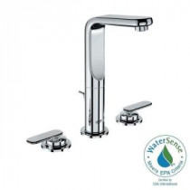 Veris 8 in. Widespread 2-Handle Bathroom Faucet in StarLight Chrome