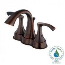 Antioch 4 in. 2-Handle Bathroom Faucet in Tumbled Bronze (DISCONTINUED)