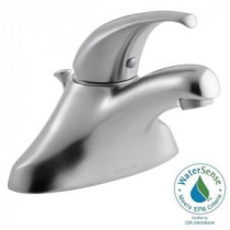 Coralais 4 in. Single Handle Bathroom Faucet in Brushed Chrome