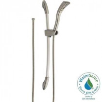 1-Spray 2.0 GPM Hand Shower with Slide Bar in Stainless Featuring H2Okinetic