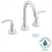 Icon 8 in. Widespread 2-Handle High-Arc Bathroom Faucet Trim Kit in Chrome (Valve Sold Separately)
