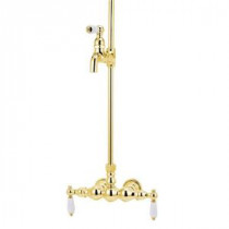 TW18 2-Handle Claw Foot Tub Faucet without Handshower in Polished Brass