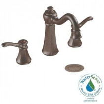 Vestige 8 in. Widespread 2-Handle High-Arc Bathroom Faucet Trim Kit in Oil Rubbed Bronze (Valve Sold Separately)