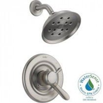 Lahara 1-Handle H2Okinetic Shower Only Faucet Trim Kit in Stainless (Valve Not Included)