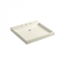 Purist Wading Pool Wall-Mount Bathroom Sink in Almond