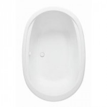 Velencia II 6 ft. Center Drain Acrylic Whirlpool Bath Tub in White
