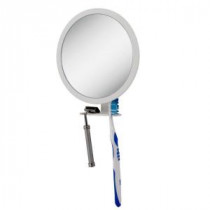 6.75 in. x 8.5 in. 5X-1X Adjustable Magnification Fogless Mirror in White