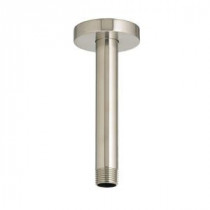 Ceiling Mount 6 in. Shower Arm and Escutcheon, Satin Nickel