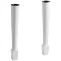 Harborview Utility Sink Fireclay Legs in White (2-Pack)