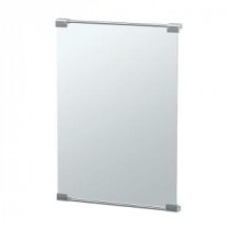 Landscape Mirror 22.25 in. x 30.38 in. Framed Single Wall Mounted in Chrome