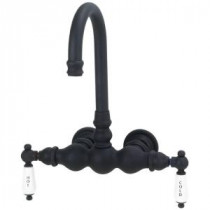 TW59 2-Handle Claw Foot Tub Faucet without Handshower in Oil-Rubbed Bronze