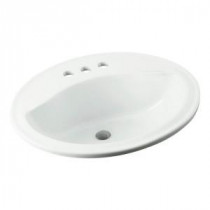 Sanibel Self-Rimming Bathroom Sink in White