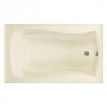 Mariposa 5 ft. Right-Hand Drain with Integral Tile Flange Acrylic Bathtub in Biscuit