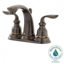 Avalon 4 in. Centerset 2-Handle High-Arc Bathroom Faucet in Tuscan Bronze