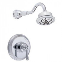 Opulence Single-Handle Pressure Balance Shower Faucet Trim Kit in Chrome (Valve Not Included)