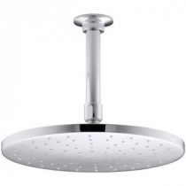 1-Spray 10 in. Contemporary Round Raincan Showerhead in Polished Chrome
