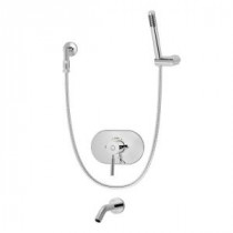 Sereno 1-Handle 1-Spray Tub and Shower Faucet Trim Kit with Hand Shower in Chrome (Valve Not Included)