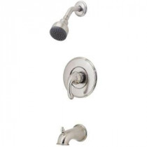 Treviso Single-Handle Tub and Shower Faucet Trim Kit in Brushed Nickel (Valve Not Included)