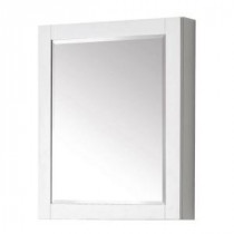 Transitional 30 in. L x 24 in. W Framed Wall Medicine Cabinet in White