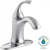 Forte Single Hole Single-Handle Low-Arc Bathroom Faucet in Brushed Chrome
