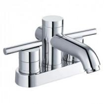 4 in. Centerset 2-Handle Deck-Mount Bathroom Faucet in Polished Chrome