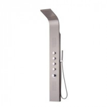 Felicity Plus 67 in. H x 8 in. W x 18 in. D Full Install 3-Jet Shower Panel System in Stainless Steel