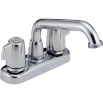 Classic 4 in. 2-Handle Low-Arc Specialty Faucet in Chrome with Extended Spout